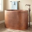 48" Raksha Hammered Copper Japanese Soaking Air Tub, , large image number 0