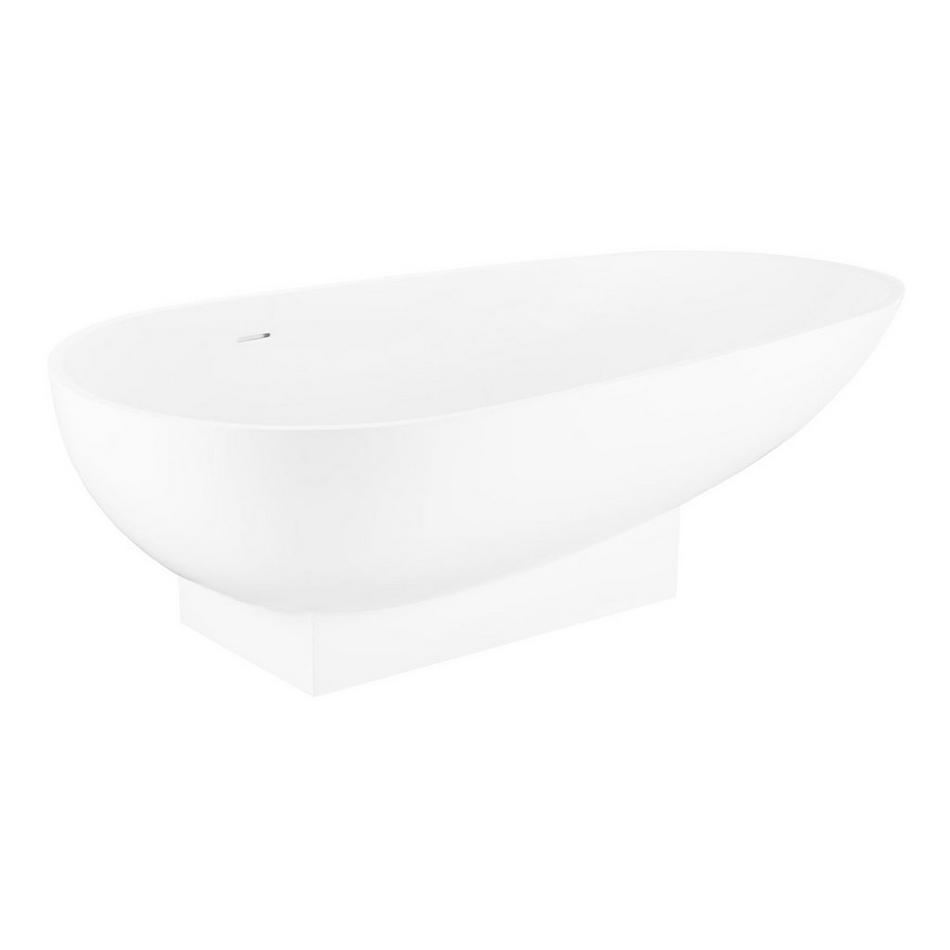 71" Quinton Solid Surface Freestanding Tub - Matte Finish, , large image number 1