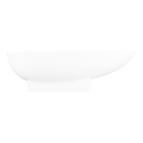 71" Quinton Solid Surface Freestanding Tub - Matte Finish