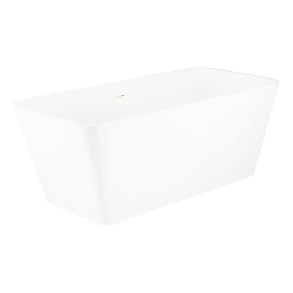 59" Kelem Solid Surface Freestanding Tub - Matte Finish, , large image number 1
