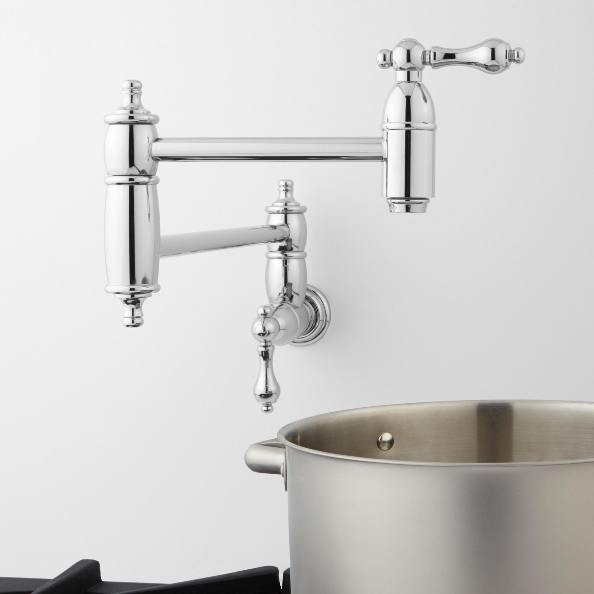 Augusta Retractable WallMount Pot Filler Signature Hardware