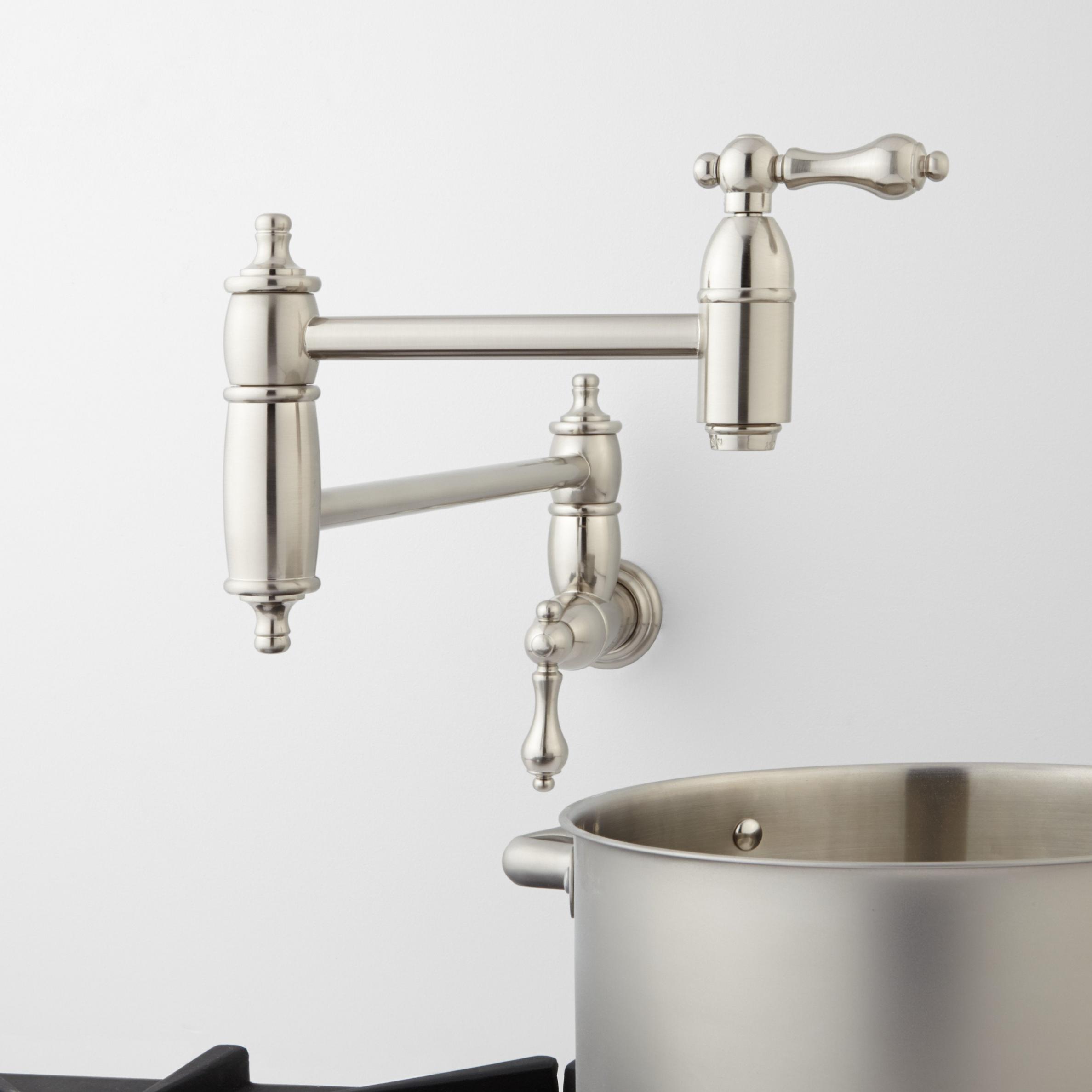 Augusta Retractable WallMount Pot Filler Signature Hardware