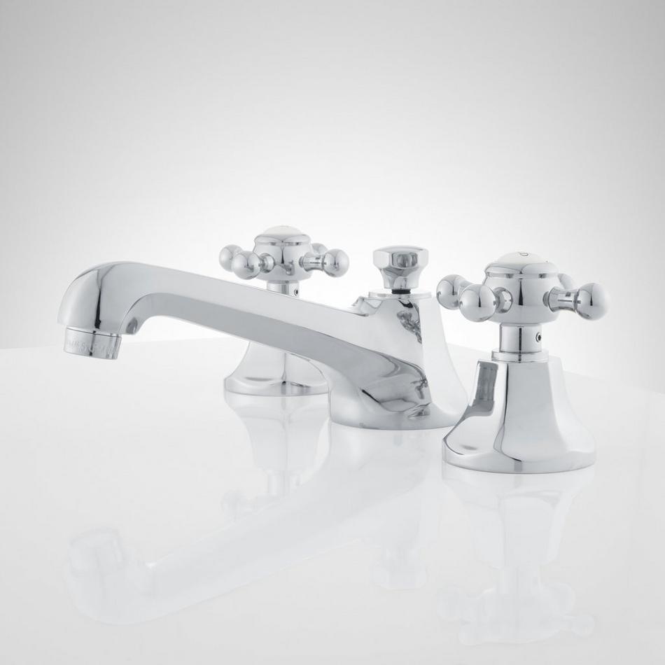 New York Widespread Bathroom Faucet - Contemporary Cross Handles, , large image number 3