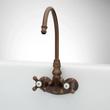 Gooseneck Tub-Wall-Mount Faucet - Cross Handles - Oil Rubbed Bronze, , large image number 2