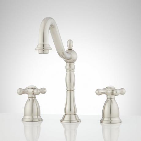 Victorian Widespread Bathroom Faucet - Cross Handles