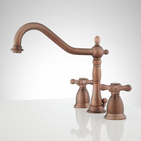 Victorian Widespread Bathroom Faucet - Cross Handles