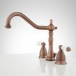 Victorian Widespread Bathroom Faucet - Porcelain Lever Handles, , large image number 5