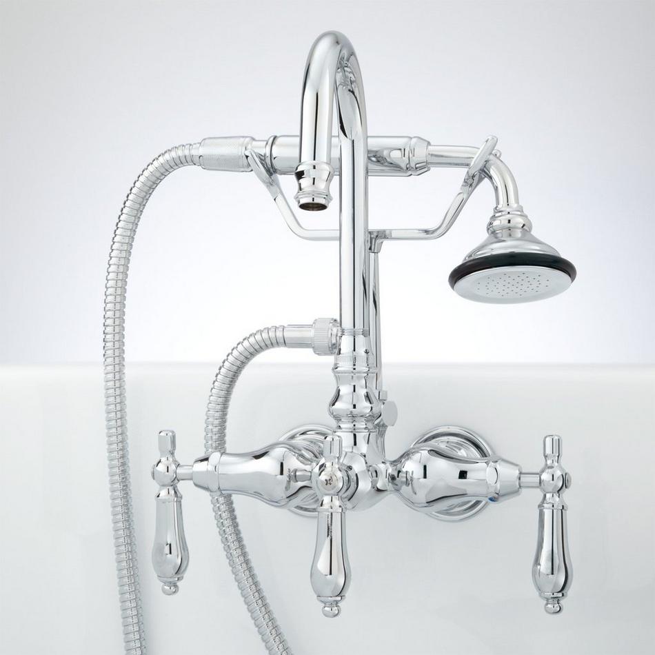 Pasaia Tub Wall-Mount Faucet with Hand Shower - Lever Handles, , large image number 2