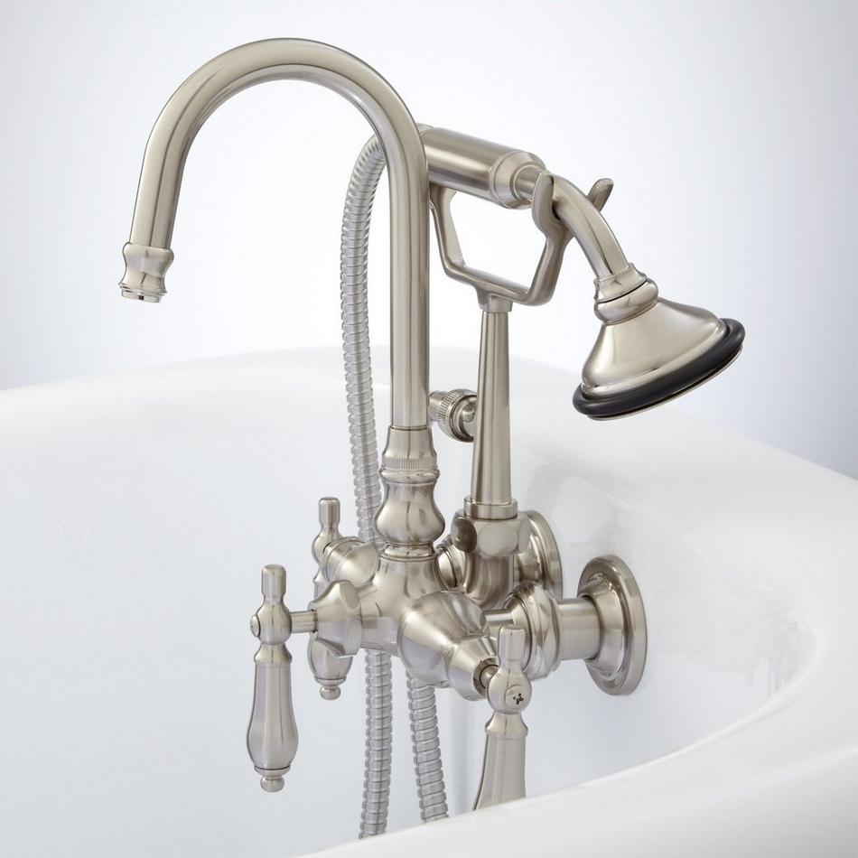 Pasaia Tub Wall-Mount Faucet with Hand Shower - Lever Handles, , large image number 1