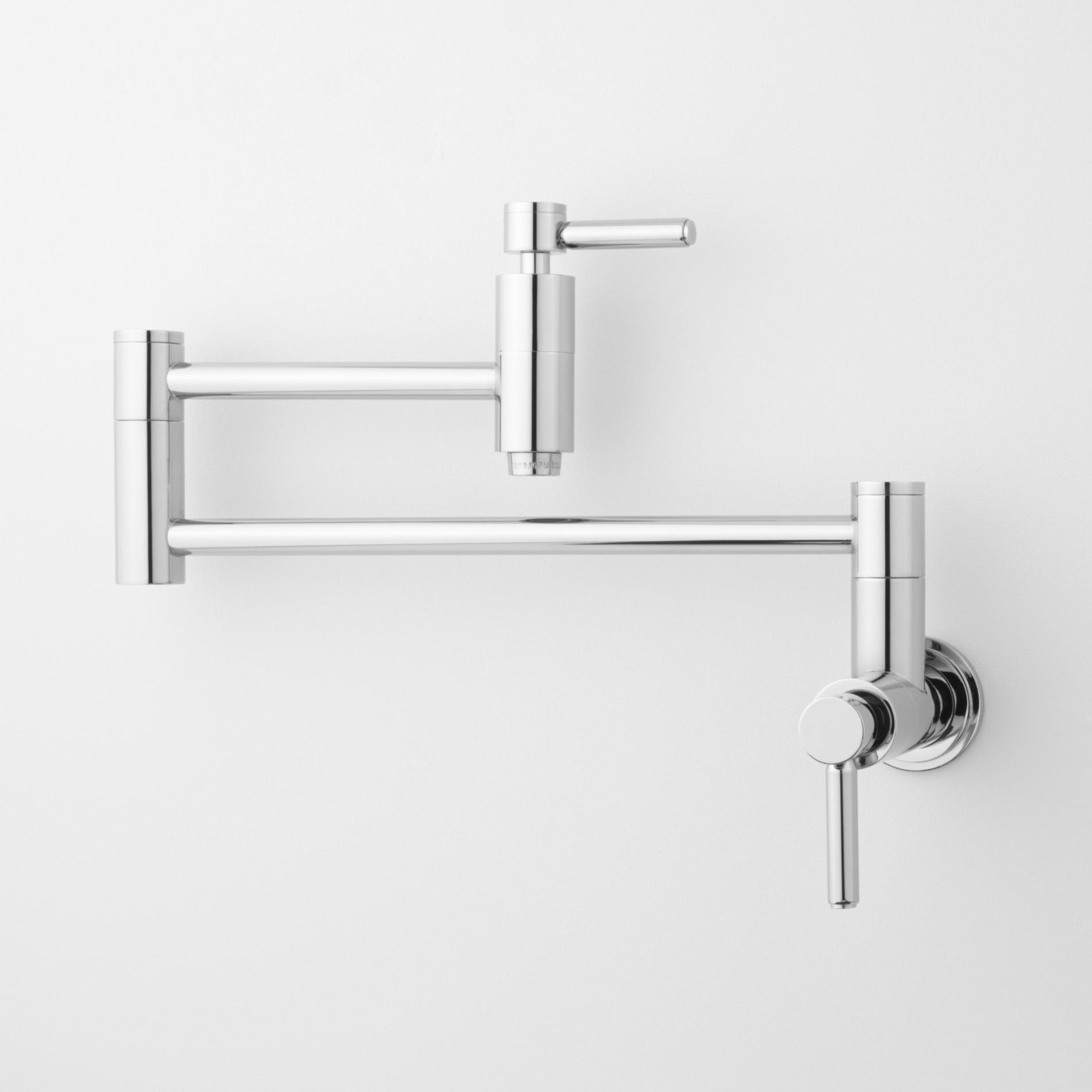 Contemporary Retractable WallMount Pot Filler Faucet Signature Hardware