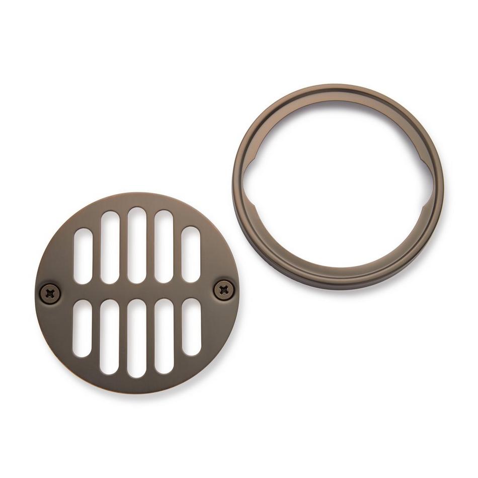 Round Grill Shower Drain Strainer Set, , large image number 4