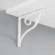 Sprig Cast Iron Shelf Bracket - 4" - Distressed White, , large image number 0