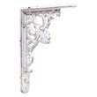 Fleur de Lis Cast Iron Shelf Bracket - 4-1/4" x 5-1/4" H - Distressed White, , large image number 1