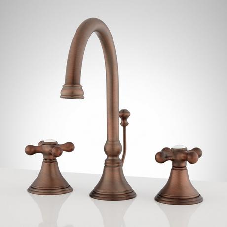 Melanie Widespread Bathroom Faucet - Cross Handles - Oil Rubbed Bronze