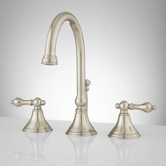 Melanie Widespread Gooseneck Bathroom Faucet - Lever Handles ...