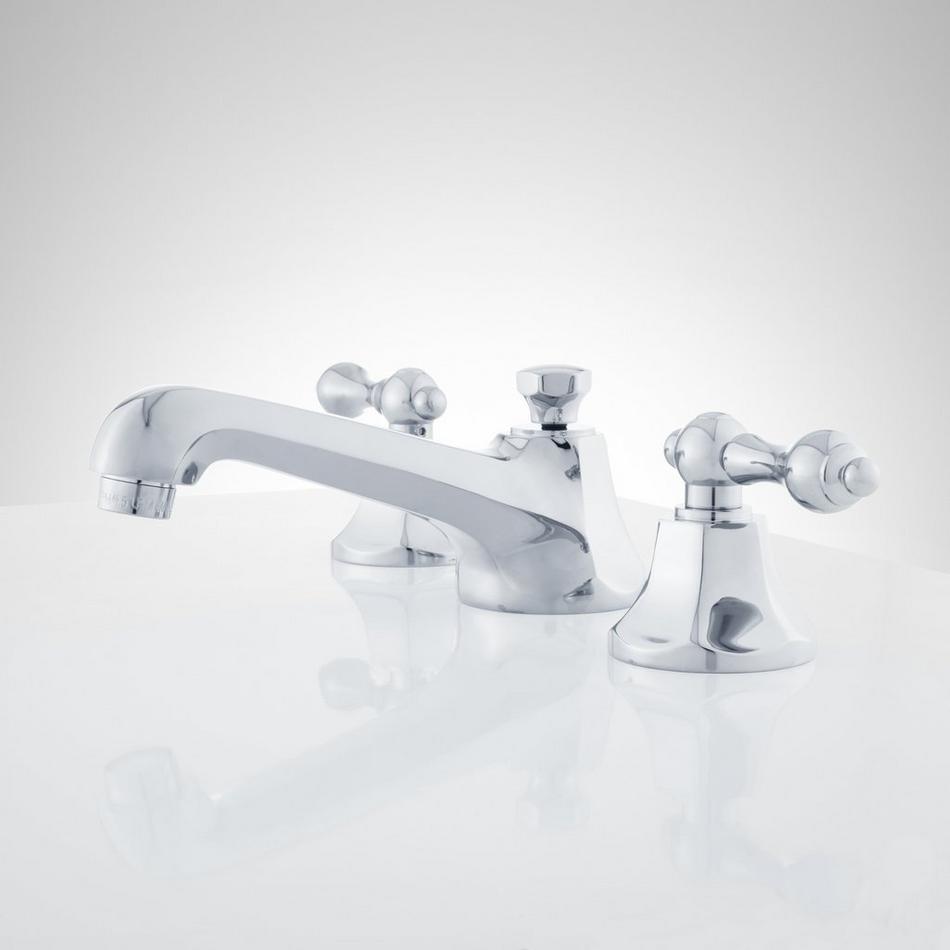 New York Widespread Bathroom Faucet - Lever Handles - Chrome, , large image number 1