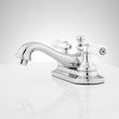 Teapot Centerset Bathroom Faucet - Small Porcelain Lever Handles, , large image number 3