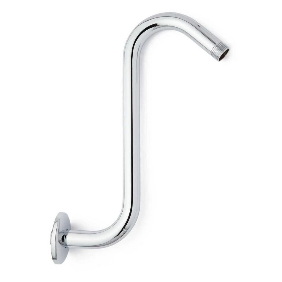 Cambridge Rainfall Nozzle Shower Head - 8" Offset Arm - Chrome, , large image number 1
