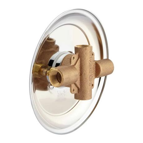 Glenley Pressure Balance Shower Set with Rainfall Shower Head - 4 Body Sprays - Lever Handle