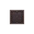 Antique Style Brass Floor Register - Bronze 12" x 12" (14" x 13-3/8" Overall), , large image number 0