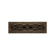 Victorian Brass Floor Register - Antique Brass 2-1/4" x 12" (3-1/2" x 14" Overall), , large image number 0