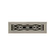 Victorian Brass Floor Register - Brushed Nickel 2-1/4" x 10" (3-5/8" x 12" Overall), , large image number 0