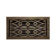 Victorian Brass Floor Register - Antique Brass 6" x 12" (7-3/8" x 13-1/2" Overall), , large image number 0