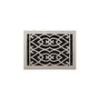 Victorian Brass Floor Register - Brushed Nickel 8" x 10" (9" x 12" Overall), , large image number 0