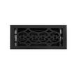 Old Victorian Cast Iron Floor Register - 4" x 10" (5-1/4" x 11-1/8" Overall), , large image number 0