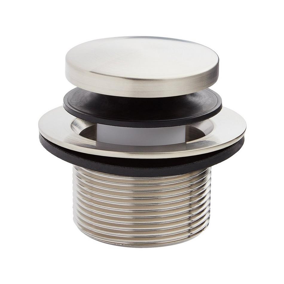 Toe Tap Tub Drain - Brushed Nickel, , large image number 1