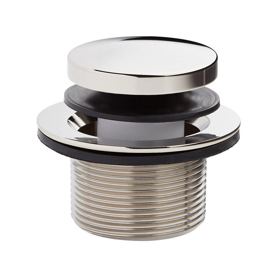 Toe Tap Tub Drain - Polished Nickel, , large image number 1