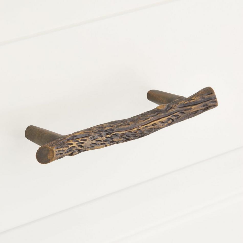 Arbor Twig Solid Brass Cabinet Pull, , large image number 0
