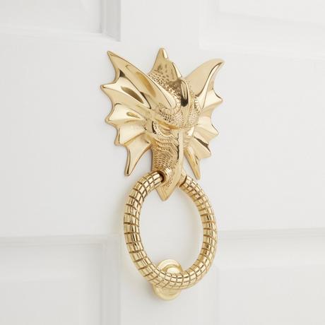 Dragon Solid Brass Door Knocker