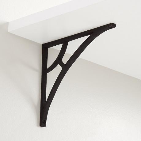 Simple Arch Cast Iron Shelf Bracket