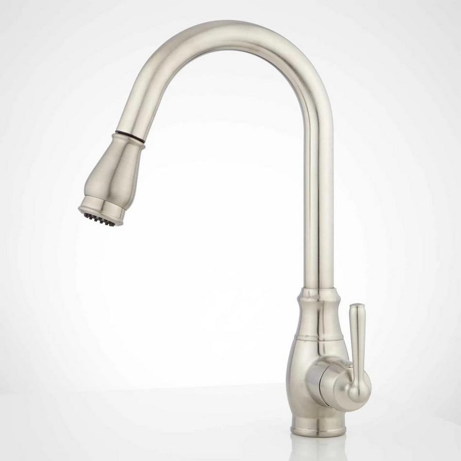 Withrow Single-Hole Pull-Down Kitchen Faucet - Brushed Nickel, , large image number 1