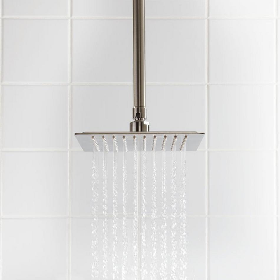 8" Beveled Square Rainfall Shower Head - Brushed Nickel, , large image number 0