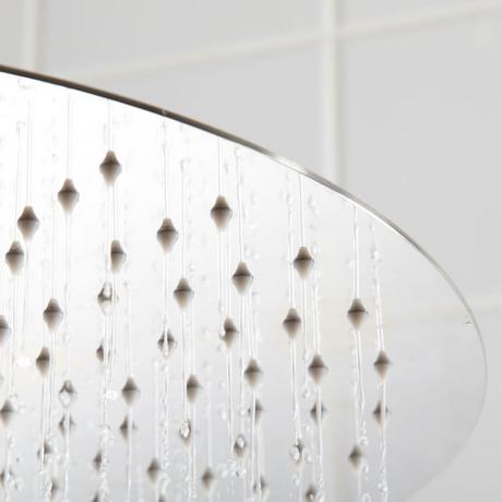 Beveled Round Rainfall Shower Head