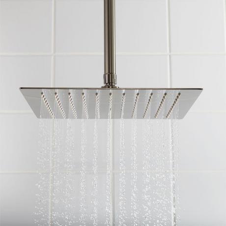 Beveled Square Rainfall Shower Head