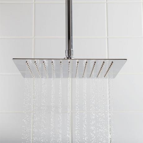 Beveled Square Rainfall Shower Head
