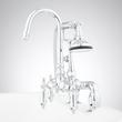 Allister Deck-Mount Tub Faucet and Hand Shower - Chrome, , large image number 1