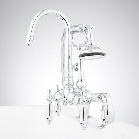 Allister Deck-Mount Tub Faucet and Hand Shower