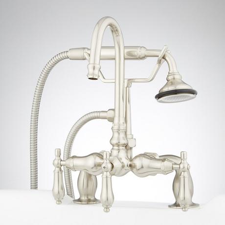 Allister Deck-Mount Tub Faucet and Hand Shower