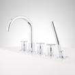 Exira Roman Tub Faucet and Hand Shower, , large image number 3