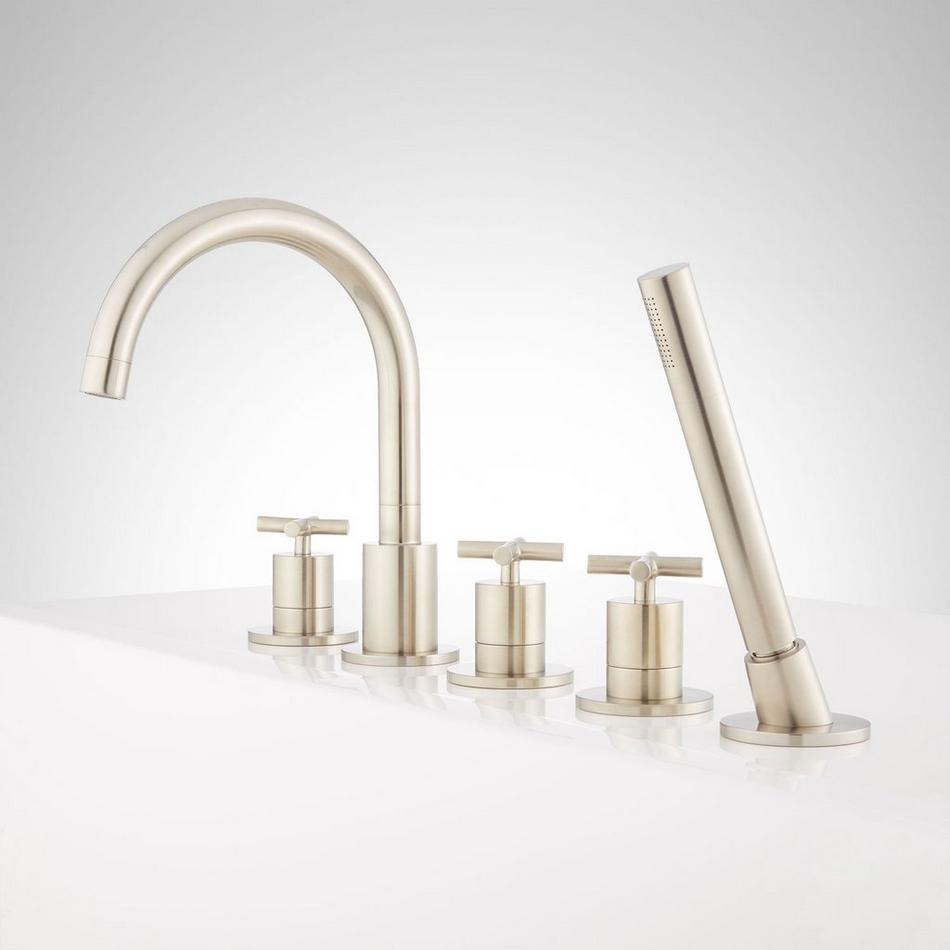 Exira Roman Tub Faucet and Hand Shower, , large image number 1