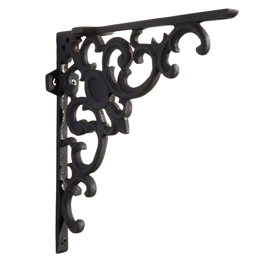 Victorian Iron Shelf Bracket Distressed White Signature Hardware