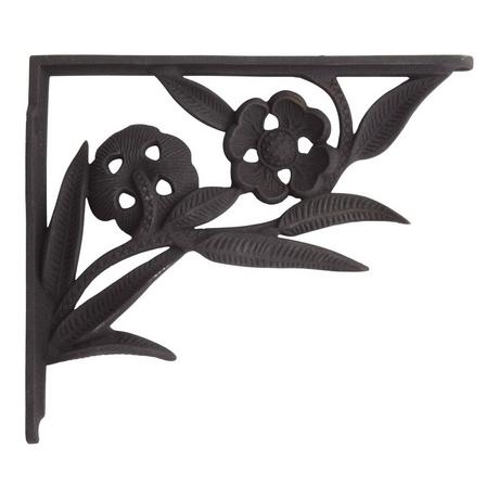 Wildflower Cast Iron Shelf Bracket
