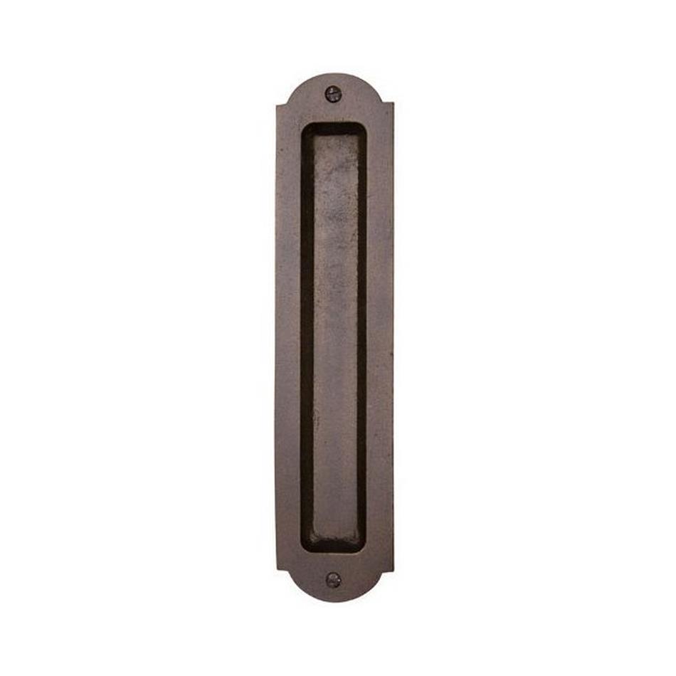 Solid Bronze Ornate Pocket Door Pull - 2-1/2" x 5" - Bronze Patina, , large image number 0