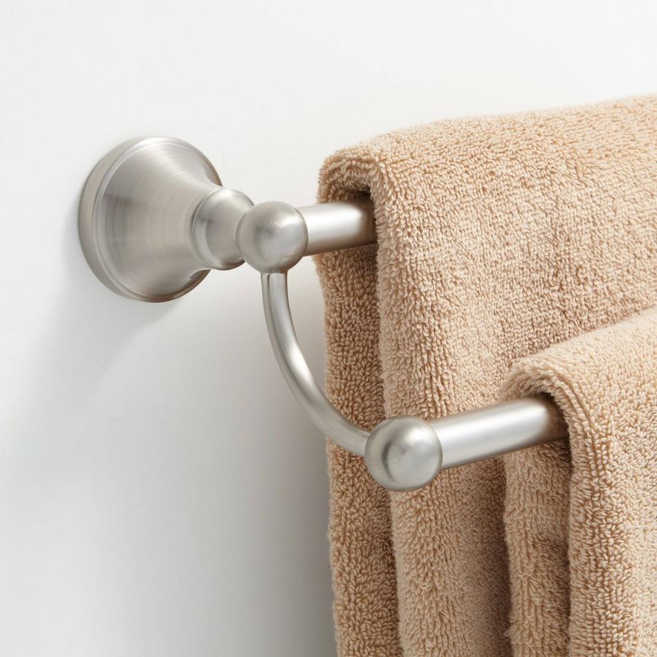 24" Seattle Collection Double Towel Bar - Brushed Nickel, , large image number 0
