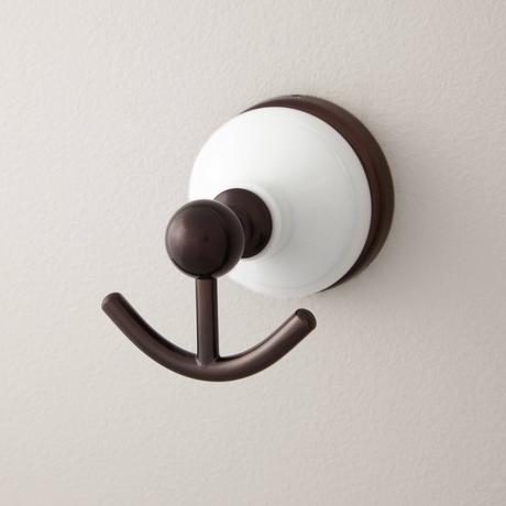 Signature Hardware 358756 Prague Collection Wall-Mount Robe Hook Finish: Dark Oil Rubbed Bronze