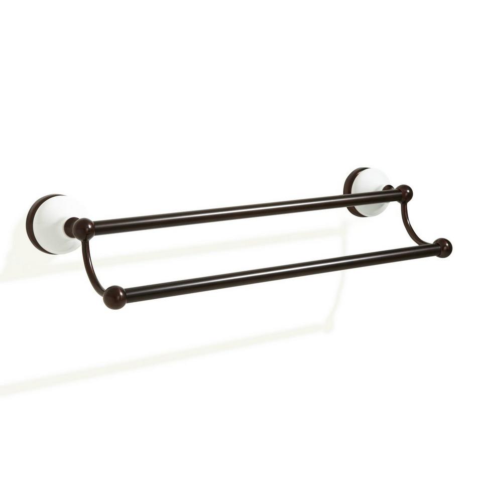 18" Houston Collection Double Towel Bar - Oil Rubbed Bronze, , large image number 1